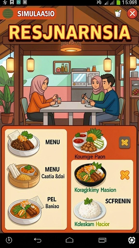 mega111 - Tampilan antarmuka yang ramah pengguna dan modern.