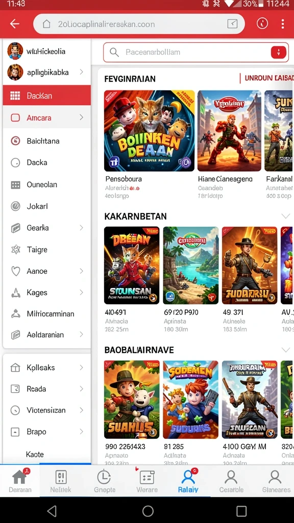 n06 - Gambaran level yang indah dengan latar belakang pegunungan.